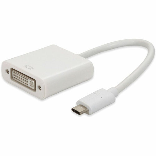 AddOn USB 3.1 (C) Male to DVI-I (29 pin) Female White Adapter - 100% compatible and guaranteed to work - USBC2DVIIW - eCommerce Business Prime