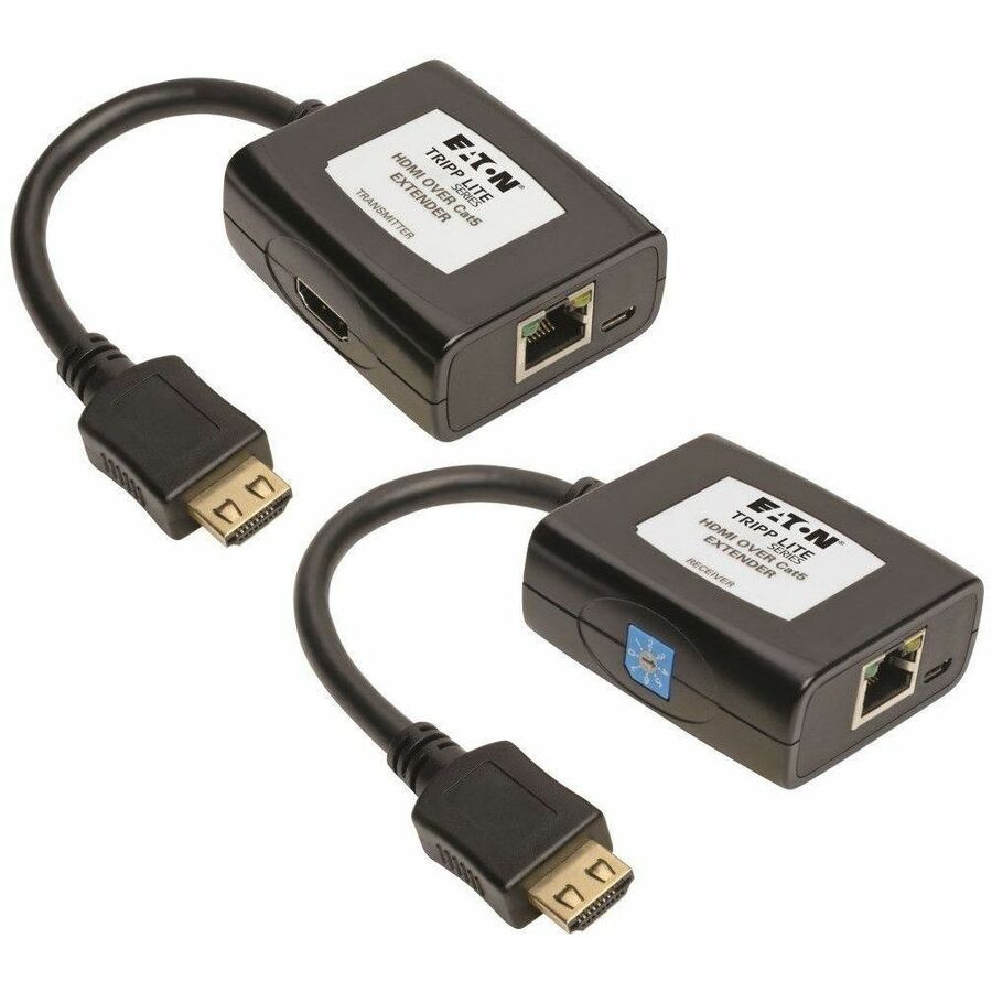 Tripp Lite HDMI over Cat5/Cat6 Active Video Extender Transmitter Receiver 1080p - 1 Input Device - 1 Output Device - 125 ft Range - 2 x Network (RJ-45) - 2 x USB - 1 x HDMI In - 1 x HDMI Out - Full HD...  - B126-1A1-U - eCommerce Business Prime