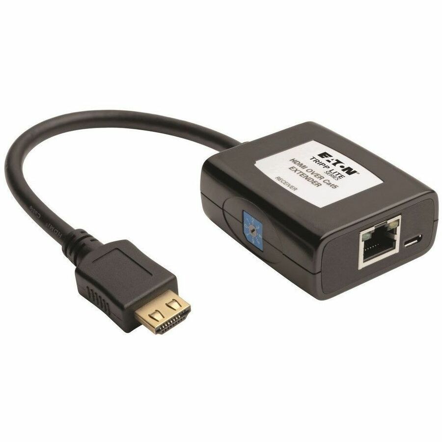 Tripp Lite HDMI over Cat5/Cat6 Active Extender Receiver Video Audio 1080p - 1 Output Device - 125 ft Range - 1 x Network (RJ-45) - 1 x HDMI Out - Full HD - 1920 x 1080 - Twisted Pair - Category 6 - TA...  - B126-1A0-U - eCommerce Business Prime