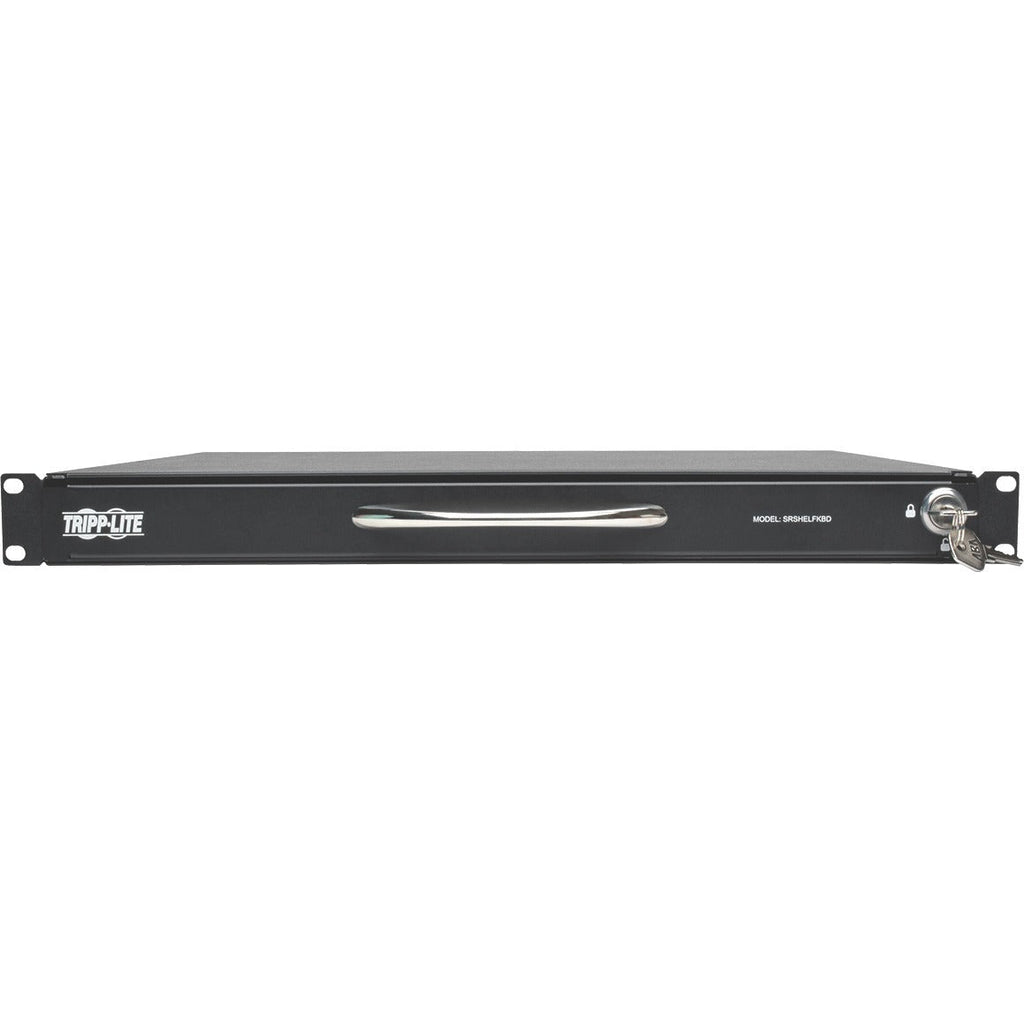 Tripp Lite 1U Rackmount Keyboard w KVM Cable Kit for 2-Post or 4-Post Racks - Cable Connectivity - USB Interface - 104 KeyTouchPad - Compatible with Server - Black - SRSHELFKBD - eCommerce Business Prime