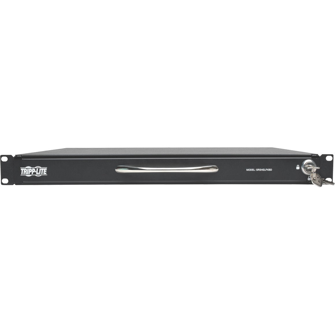 Tripp Lite 1U Rackmount Keyboard w KVM Cable Kit for 2-Post or 4-Post Racks - Cable Connectivity - USB Interface - 104 KeyTouchPad - Compatible with Server - Black - SRSHELFKBD - eCommerce Business Prime