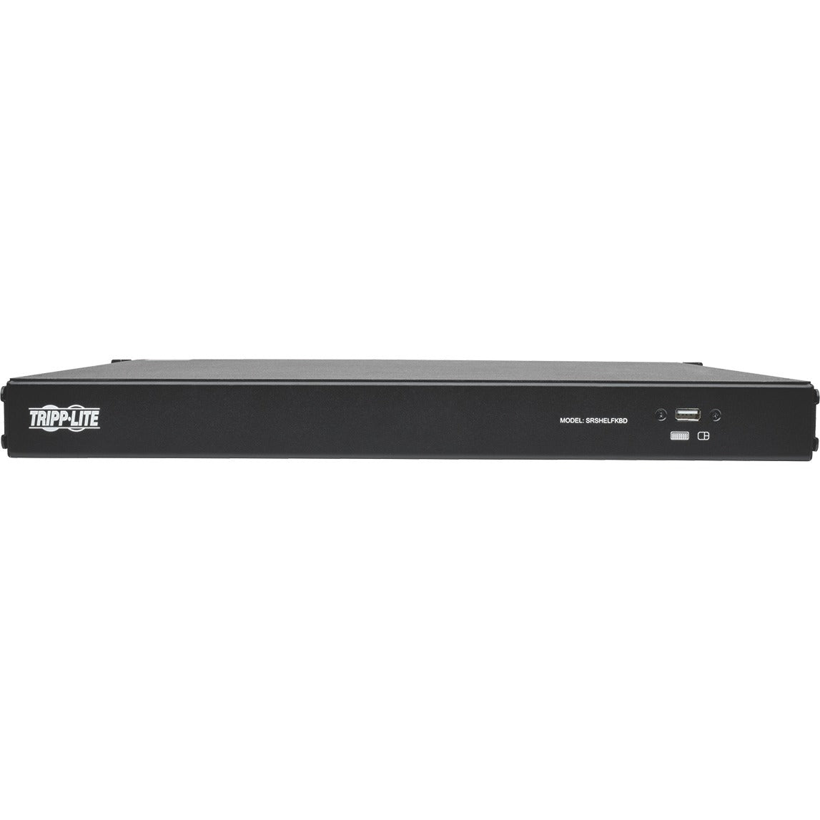 Tripp Lite 1U Rackmount Keyboard w KVM Cable Kit for 2-Post or 4-Post Racks - Cable Connectivity - USB Interface - 104 KeyTouchPad - Compatible with Server - Black - SRSHELFKBD - eCommerce Business Prime