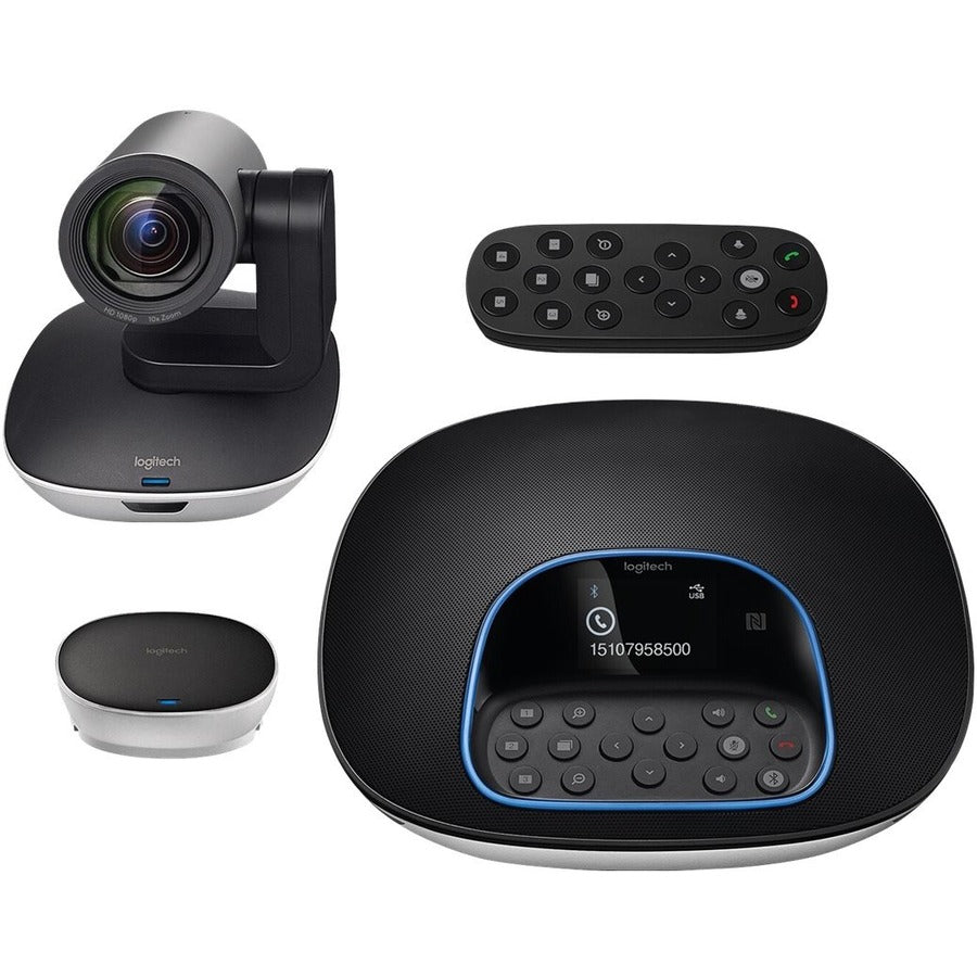 Logitech GROUP Video Conferencing System - 1920 x 1080 Video (Content) - 30 fps - USB - Wall Mountable, Tabletop - 960-001054 - eCommerce Business Prime