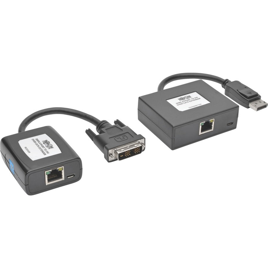 Tripp Lite DisplayPort DVI Over Cat5/6 Active Video Extender Transmitter Receiver - 1 Input Device - 1 Output Device - 125 ft Range - 2 x Network (RJ-45) - 2 x USB - 1 x DVI Out - Full HD - 1920 x 108 - B150-1A1-DVI - eCommerce Business Prime