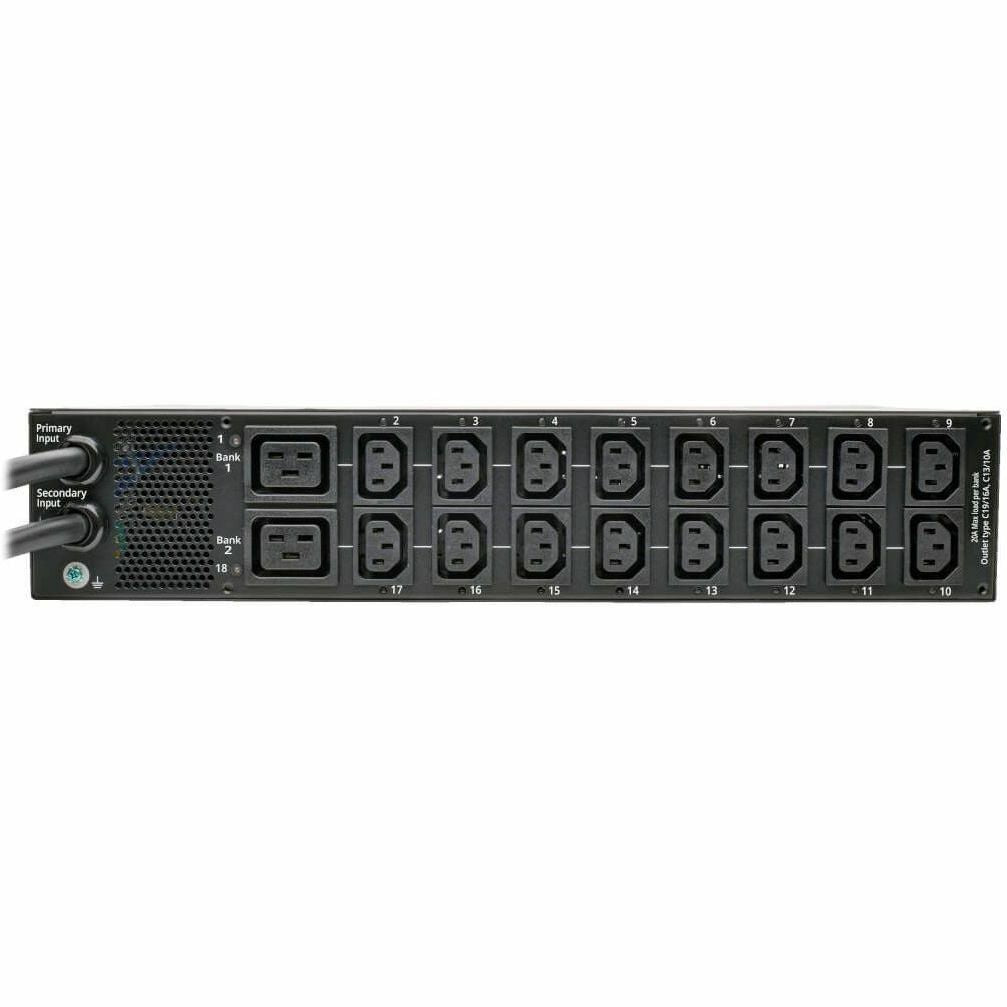 Tripp Lite PDU Switched 7.4kW 230V 16 C13 2 C19 2 IEC309 32A Blue Cords 2U - IEC 60309 32A BLUE (2P+E) - 16 x IEC 60320 C13, 2 x IEC 60320 C19 - 230 V AC - 7.40 kVA - 1U/2U - Horizontal Rackmount - PDUMH32HVATNET - eCommerce Business Prime