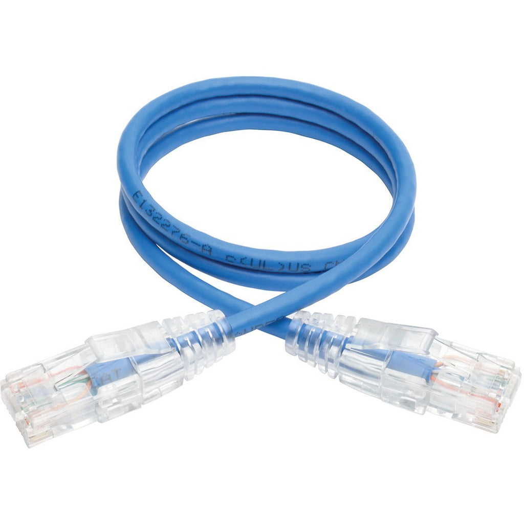Tripp Lite 2ft Cat6 Gigabit Snagless Molded Slim UTP Patch Cable RJ45 M/M Blue 2' - 2 ft Category 6 Network Cable for Network Device, Switch, Router, Server, Modem, Printer, Computer - First End: 1 x ...  - N201-S02-BL - eCommerce Business Prime