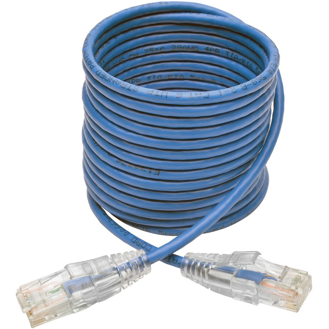 Tripp Lite 6ft Cat6 Gigabit Snagless Molded Slim UTP Patch Cable RJ45 M/M Blue 6' - 6 ft Category 6 Network Cable for Network Device, Switch, Router, Server, Modem, Printer, Computer - First End: 1 x ...  - N201-S06-BL - eCommerce Business Prime
