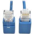 Tripp Lite Cat6 Gigabit Snagless Molded Slim UTP Patch Cable Right Angle 1' - Category 6 for Network Device, Switch, Router, Printer, Server, Modem, Patch Panel - 128 MB/s - Patch Cable - 1 ft - 1 x R...  - N201-SR1-BL - eCommerce Business Prime