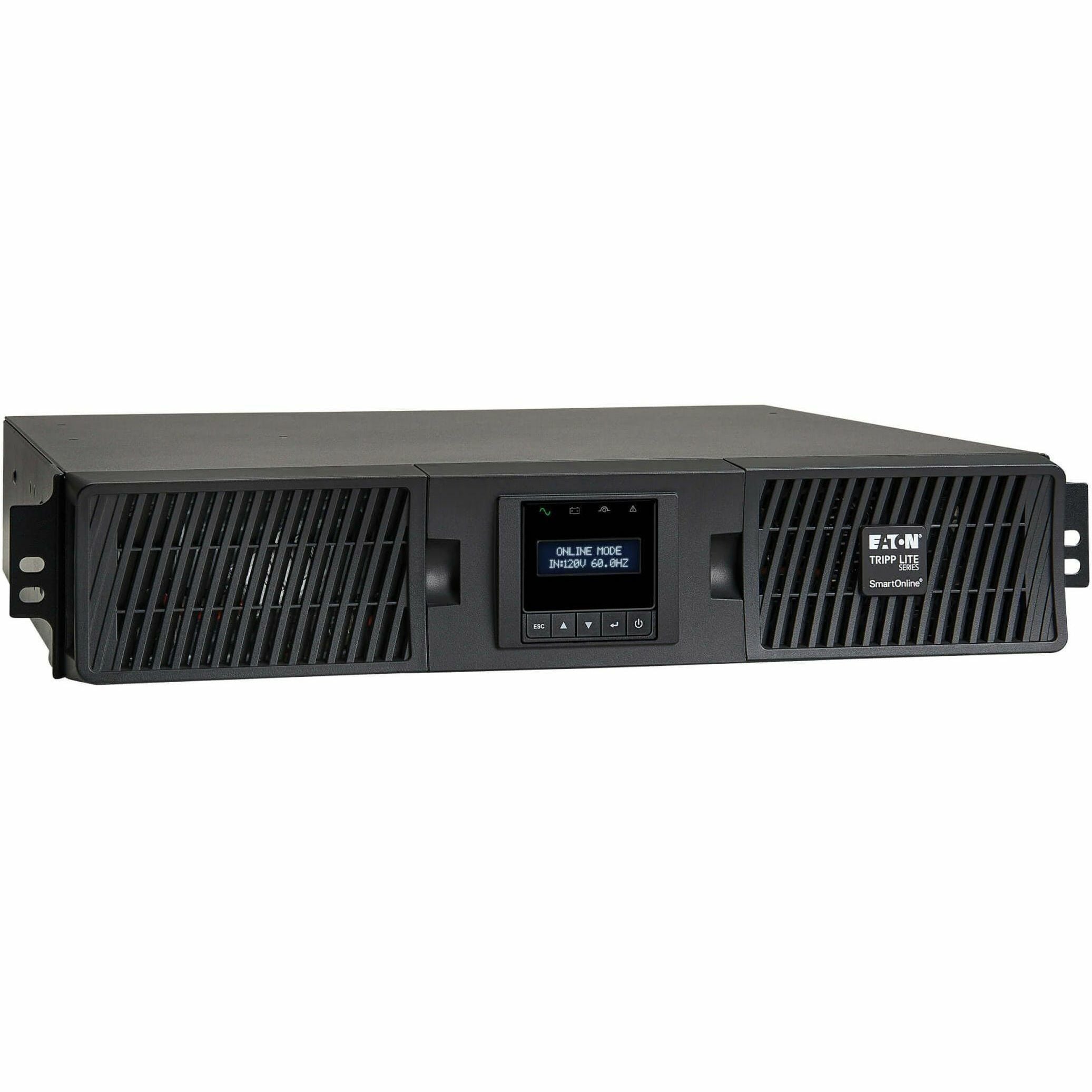 Tripp Lite UPS Smart Online 1500VA 1350W Rackmount 120V LCD USB DB9 Preinstalled SNMPWEBCARD 2URM - 2U Tower/Rack/Wall Mountable - 4.20 Minute Stand-by - 100 V AC, 110 V AC, 115 V AC, 120 V AC, 127 V ...  - SU1500RTXLCDN - eCommerce Business Prime