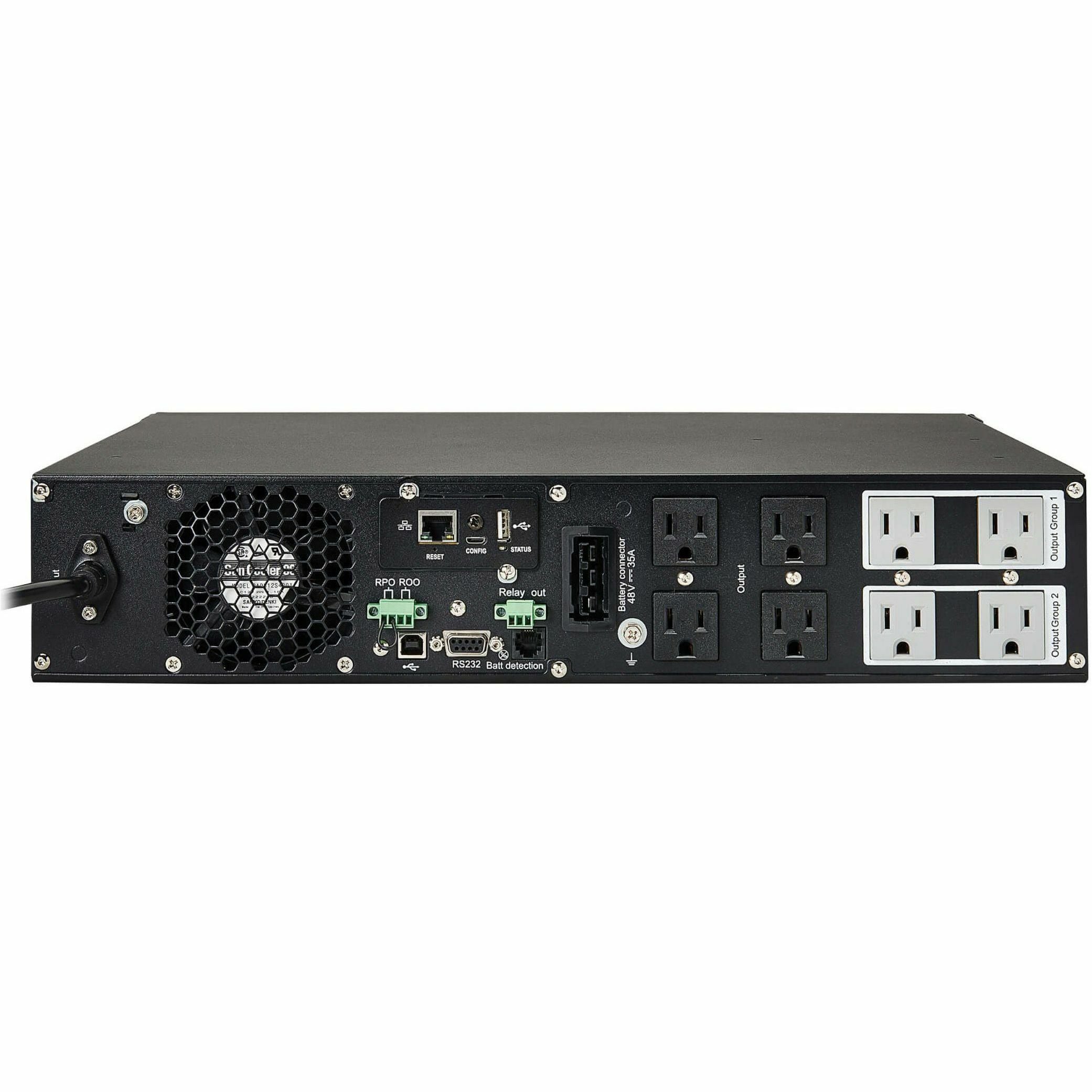 Tripp Lite UPS Smart Online 1500VA 1350W Rackmount 120V LCD USB DB9 Preinstalled SNMPWEBCARD 2URM - 2U Tower/Rack/Wall Mountable - 4.20 Minute Stand-by - 100 V AC, 110 V AC, 115 V AC, 120 V AC, 127 V ...  - SU1500RTXLCDN - eCommerce Business Prime
