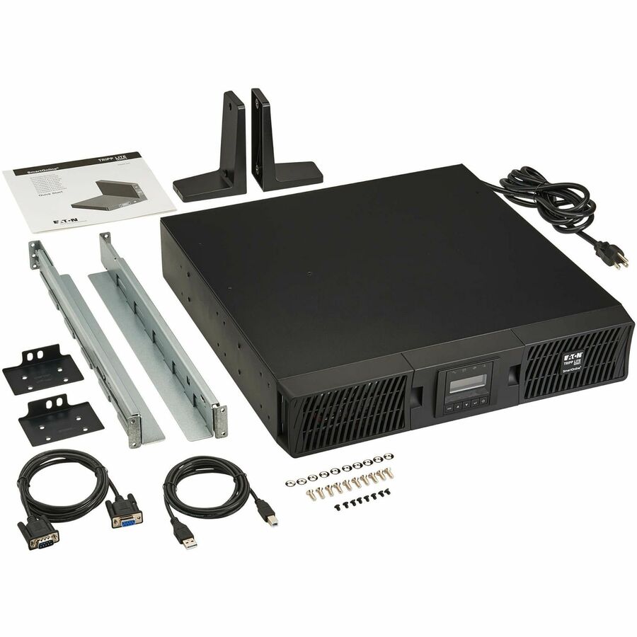 Tripp Lite UPS Smart Online 1500VA 1350W Rackmount 120V LCD USB DB9 Preinstalled SNMPWEBCARD 2URM - 2U Tower/Rack/Wall Mountable - 4.20 Minute Stand-by - 100 V AC, 110 V AC, 115 V AC, 120 V AC, 127 V ...  - SU1500RTXLCDN - eCommerce Business Prime