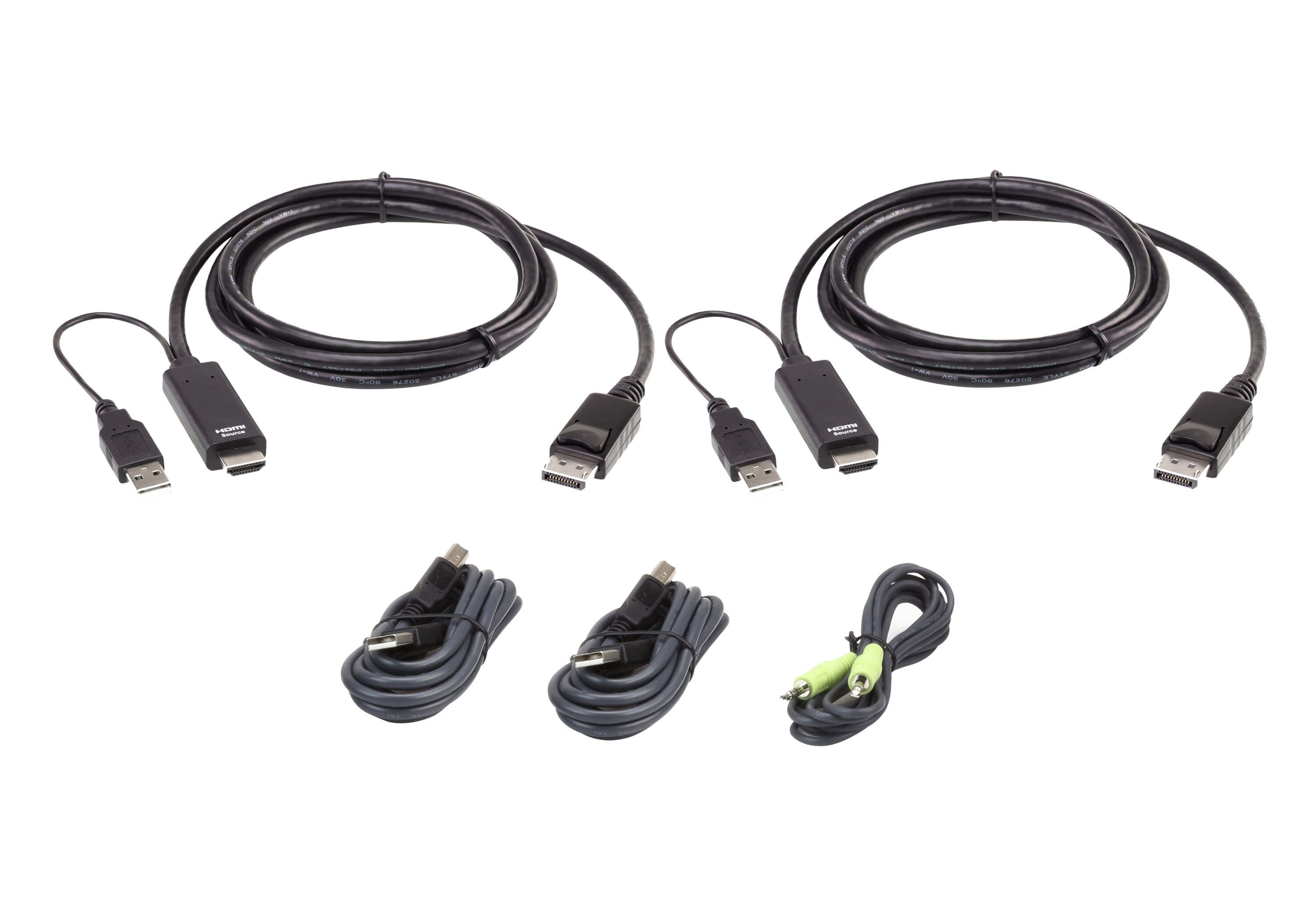 ATEN 1.8M USB Universal Dual Display Secure KVM Cable Kit - eCommerce Business Prime