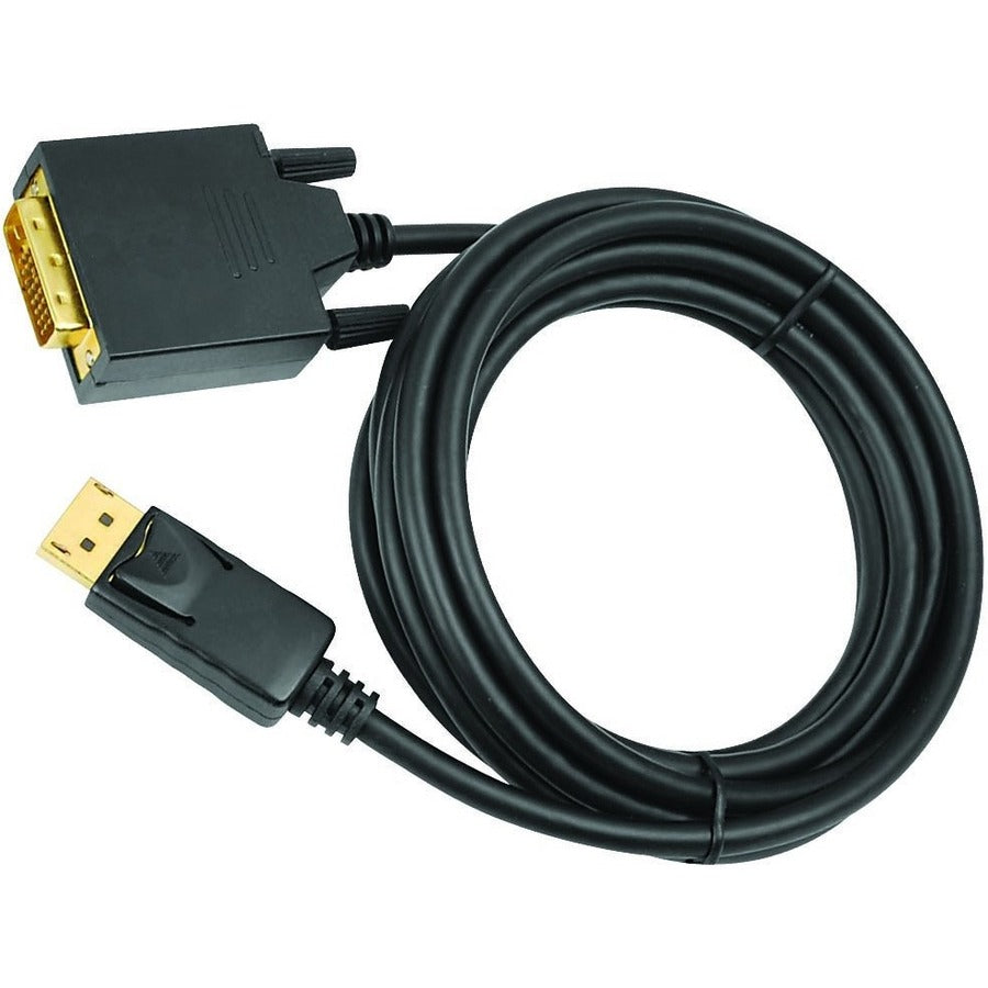 SIIG 10 ft DisplayPort to DVI Converter Cable (DP to DVI) - 10 ft DisplayPort/DVI A/V Cable for Notebook, Monitor, Video Device, HDTV - First End: 1 x 20-pin DisplayPort 1.1a Digital Audio/Video - Mal...  - CB-DP1A11-S2 - eCommerce Business Prime