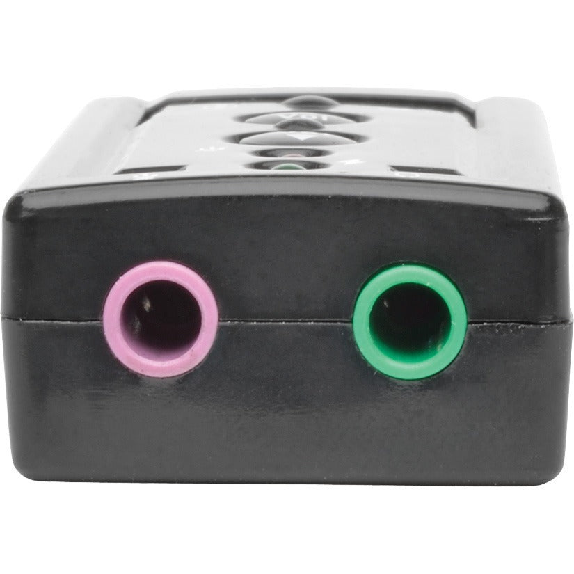 Tripp Lite USB External Sound Card Microphone Speaker Virtual 7.1 Channel - 7.1 Sound Channels - External - USB - 1 x Number of Microphone Ports - 1 x Number of Headphone Ports - U237-001 - eCommerce Business Prime