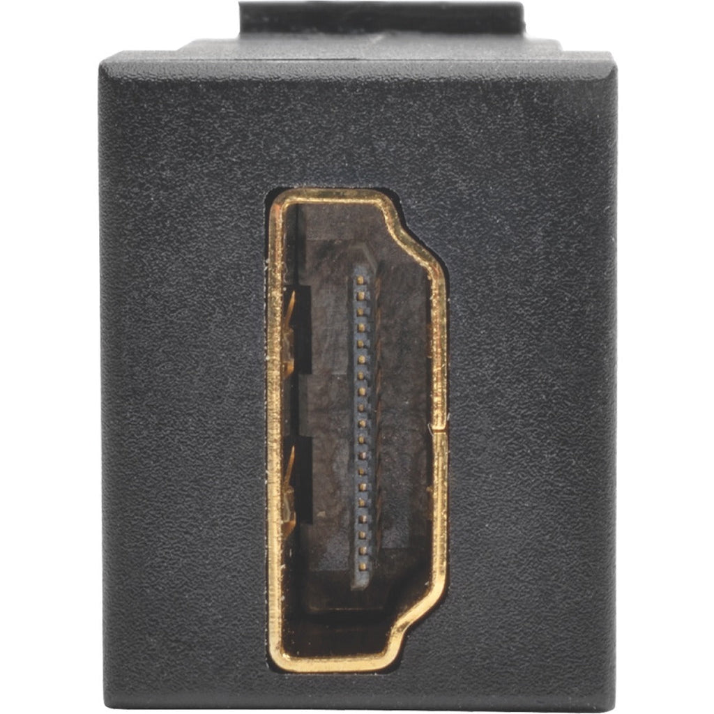 Tripp Lite HDMI Coupler Keystone Panel Mount F/F Black - 1 x HDMI Female Digital Audio/Video - 1 x HDMI Female Digital Audio/Video - Gold Plated Connector - P164-000-KP-BK - eCommerce Business Prime