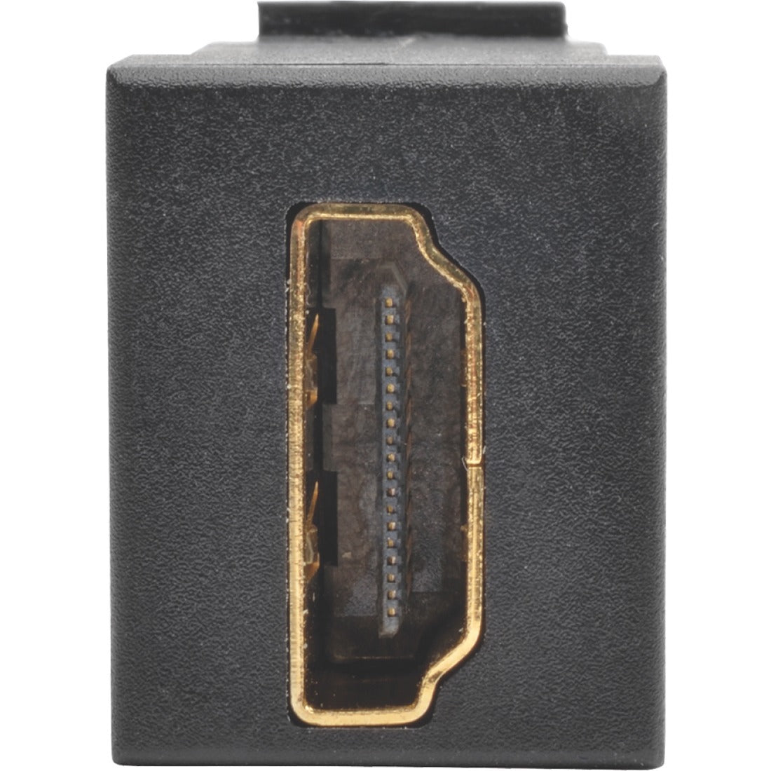 Tripp Lite HDMI Coupler Keystone Panel Mount F/F Black - 1 x HDMI Female Digital Audio/Video - 1 x HDMI Female Digital Audio/Video - Gold Plated Connector - P164-000-KP-BK - eCommerce Business Prime