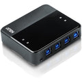 ATEN 4 x 4 USB 3.1 Gen1 Peripheral Sharing Switch - USB Type B - External - 4 USB Port(s) - 4 USB 3.1 Port(s) - PC, Mac, Linux - US434 - eCommerce Business Prime