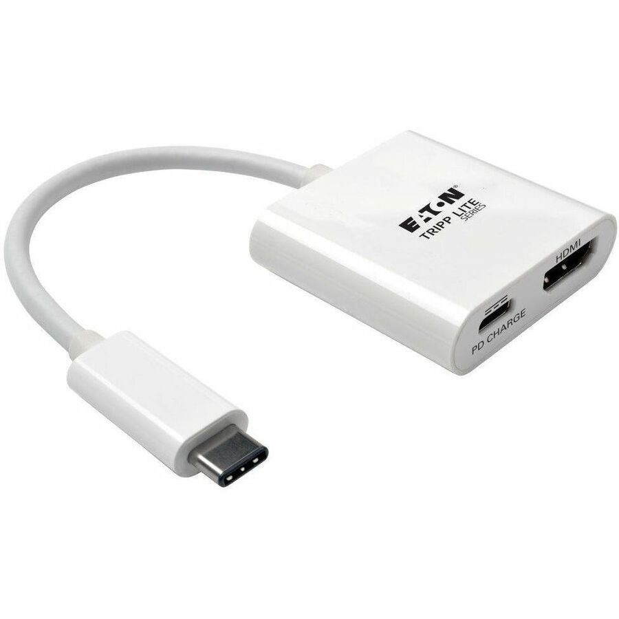 Tripp Lite USB C to HDMI Video Adapter Converter 4Kx2K w/ USB-C PD Charging Port, USB-C to HDMI, USB Type-C to HDMI, USB Type C to HDMI 6in - 1 x HDMI - PC - U444-06N-H4-C - eCommerce Business Prime