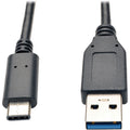 Tripp Lite 3ft USB 3.1 Gen 2 USB-C to USB-A Cable 10 Gbps USB Type-C M/M 3' - USB for Smartphone, Tablet, Hard Drive, Notebook - 1.25 GB/s - 3 ft - 1 x Type C Male USB - 1 x Type A Male USB - Nickel P...  - U428-003-G2 - eCommerce Business Prime