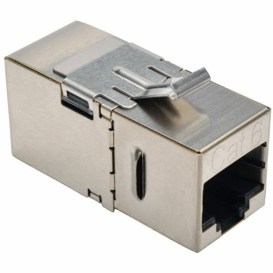 Tripp Lite Cat6 Straight Through Modular Shielded In Line Coupler RJ45 F/F - 1 x RJ-45 Female Network - 1 x RJ-45 Female Network - Gold Plated Contact - N235-001-SH-D - eCommerce Business Prime