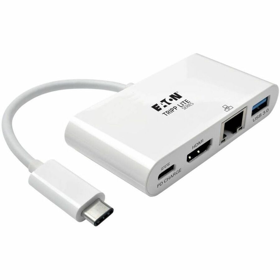 Tripp Lite USB C to HDMI Multiport Video Adapter Converter w/ USB-A Hub, USB-C PD Charging, Gigabit Ethernet Port, Thunderbolt 3 Compatible, USB Type C to HDMI, USB Type-C - for Notebook/Tablet PC/Des...  - U444-06N-HGU-C - eCommerce Business Prime