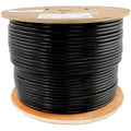 Tripp Lite 1000ft Cat6 Gigabit Bulk Cable Solid CMP Plenum PVC Black TAA - Category 6 for Network Device - 128 MB/s - 1000 ft - 1 x Bare Wire - 1 x Bare Wire - N224-01K-BK - eCommerce Business Prime