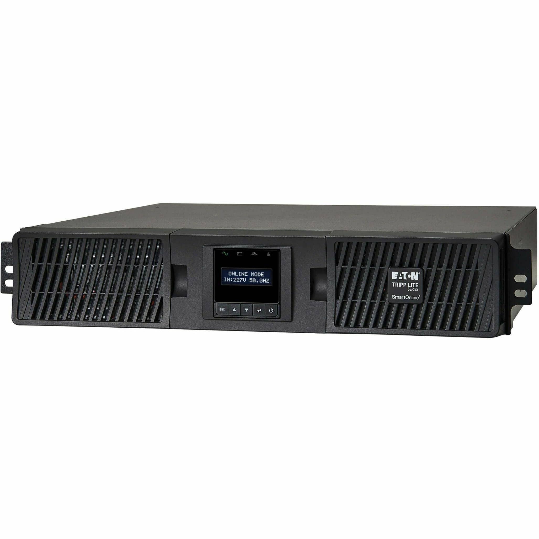 Tripp Lite 208/230V 1000VA 900W Double-Conversion UPS - 6 Outlets, Extended Run, Card Slot, LCD, USB, DB9, 2U - 2U Rack-mountable - 4.10 Hour Recharge - 4.70 Minute Stand-by - 230 V AC Output - SUINT1000LCD2U - eCommerce Business Prime
