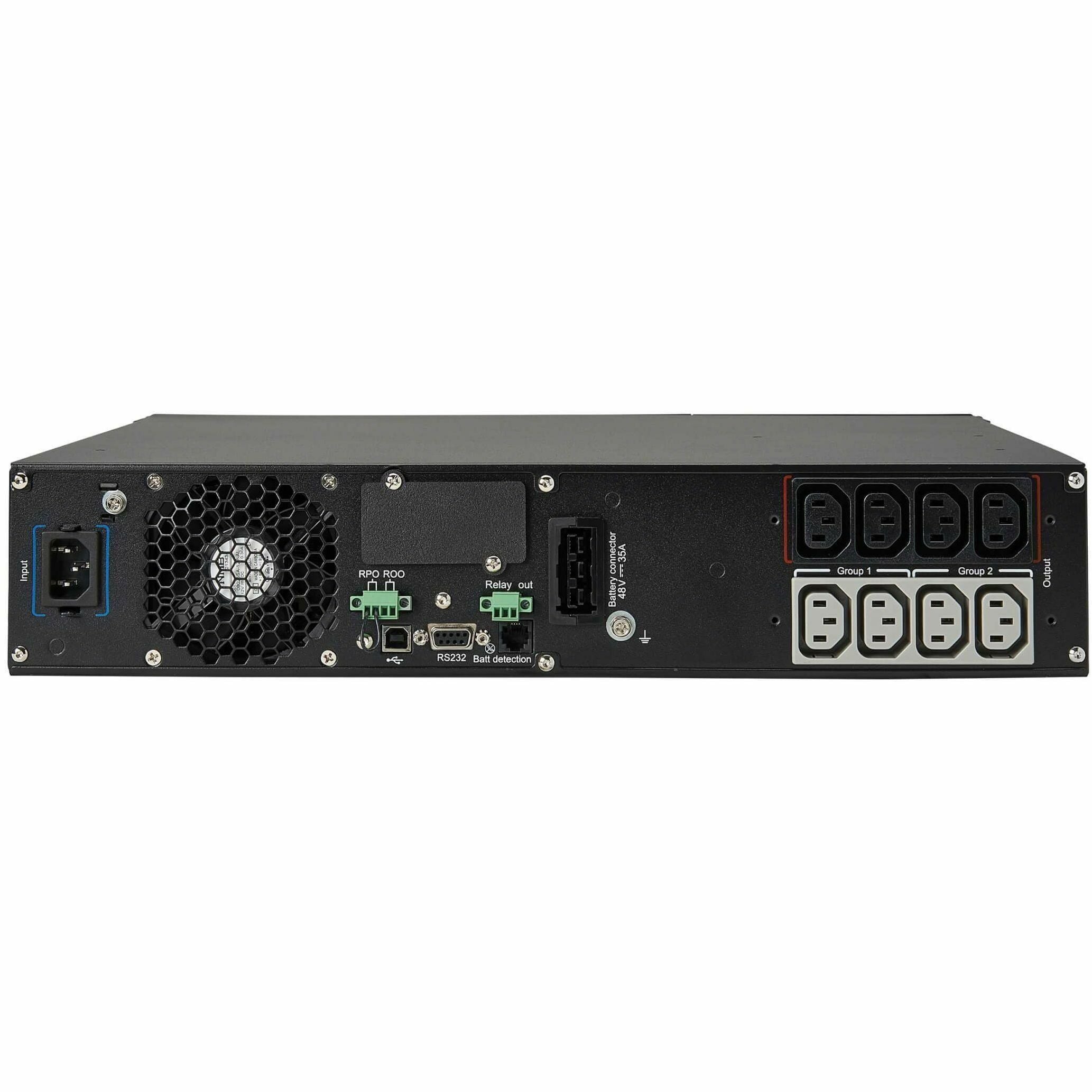 Tripp Lite 208/230V 1000VA 900W Double-Conversion UPS - 6 Outlets, Extended Run, Card Slot, LCD, USB, DB9, 2U - 2U Rack-mountable - 4.10 Hour Recharge - 4.70 Minute Stand-by - 230 V AC Output - SUINT1000LCD2U - eCommerce Business Prime