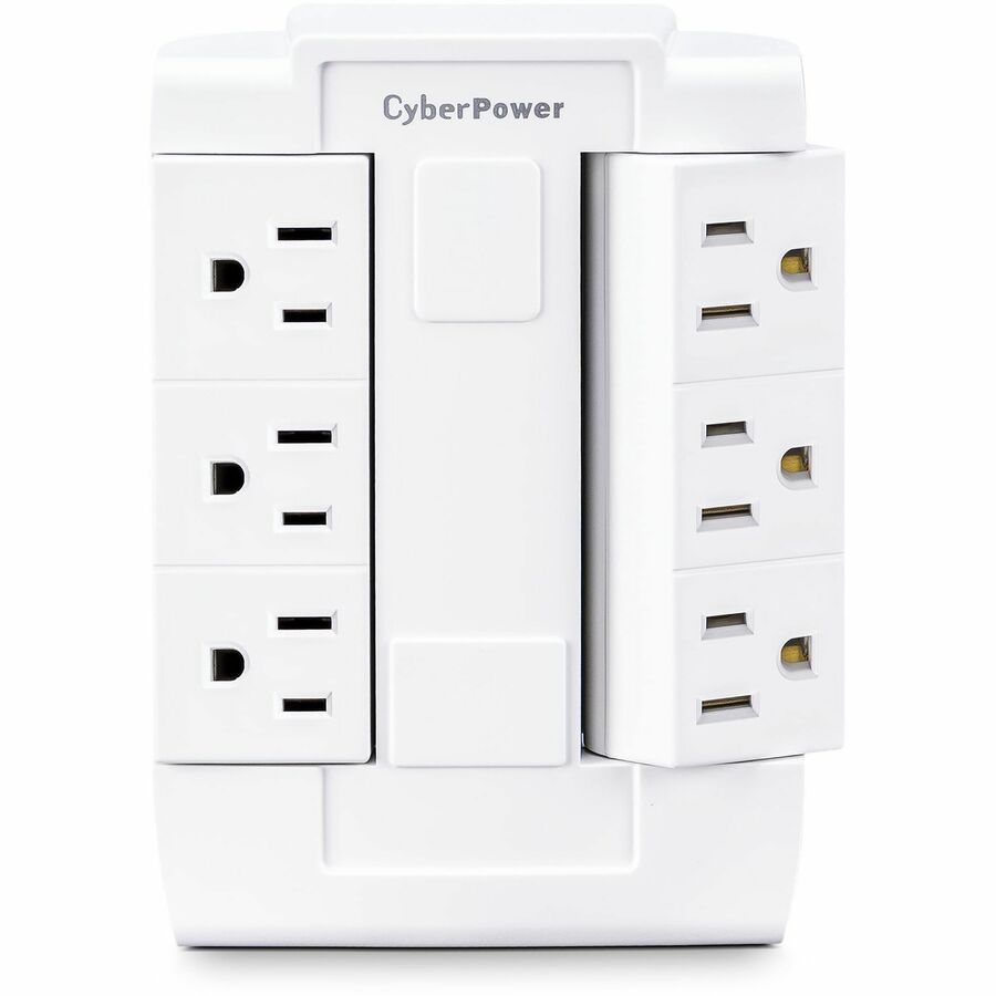 CyberPower GT600P Wall Tap Outlet - NEMA 5-15R Outlet(s), NEMA 5-15P Plug Type, Wall Tap Plug Style, White - GT600P - eCommerce Business Prime