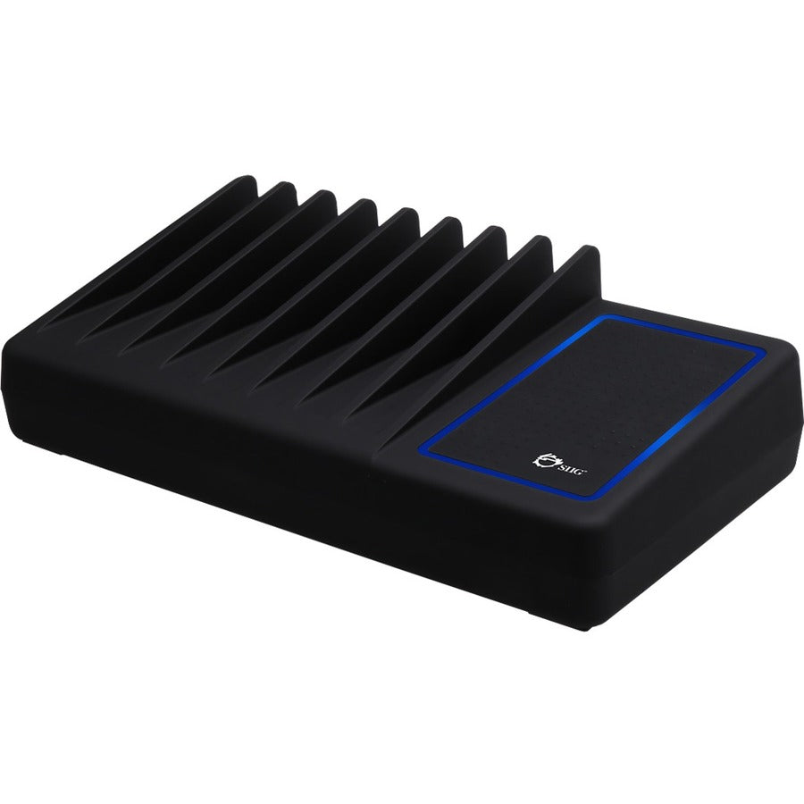10-Port USB Charging Station with Ambient Light Deck - 90 W - 120 V AC, 230 V AC Input - 5 V DC/2.40 A Output - AC-PW1314-S1 - eCommerce Business Prime
