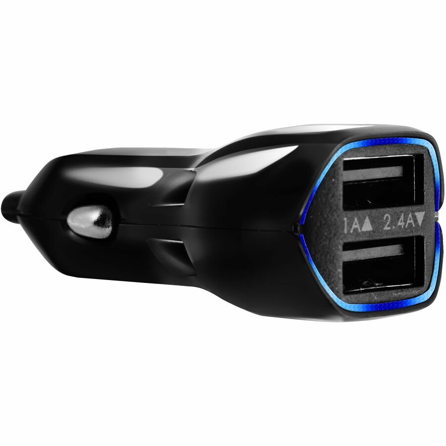 Targus iStore Duo Car Charger - 1 Pack - 12 W - 12 V DC Input - 5 V/2.40 A Output - Black - APD503CAI - eCommerce Business Prime
