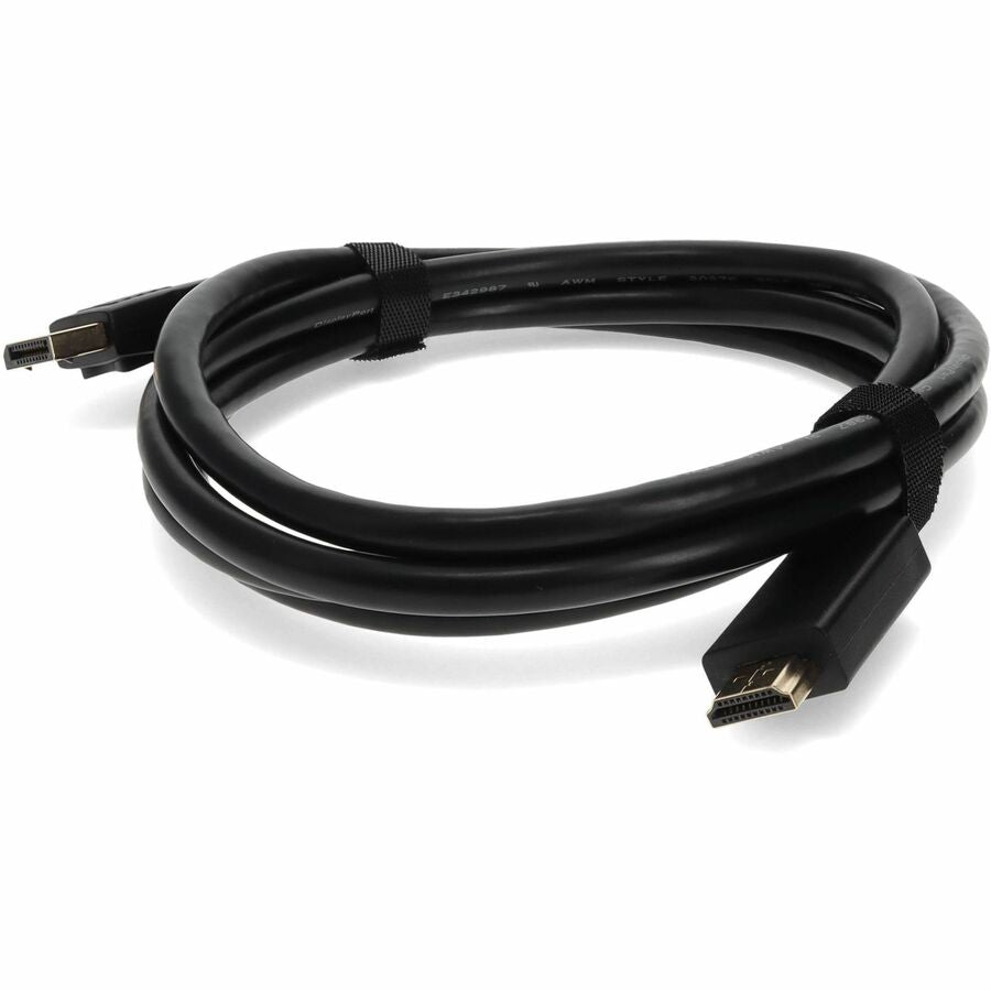 6ft DisplayPort Male to HDMI Male Black Cable Which Requires DP++ For Resolution Up to 2560x1600 (WQXGA) - 100% compatible and guaranteed to work - DISPORT2HDMIMM6F - eCommerce Business Prime