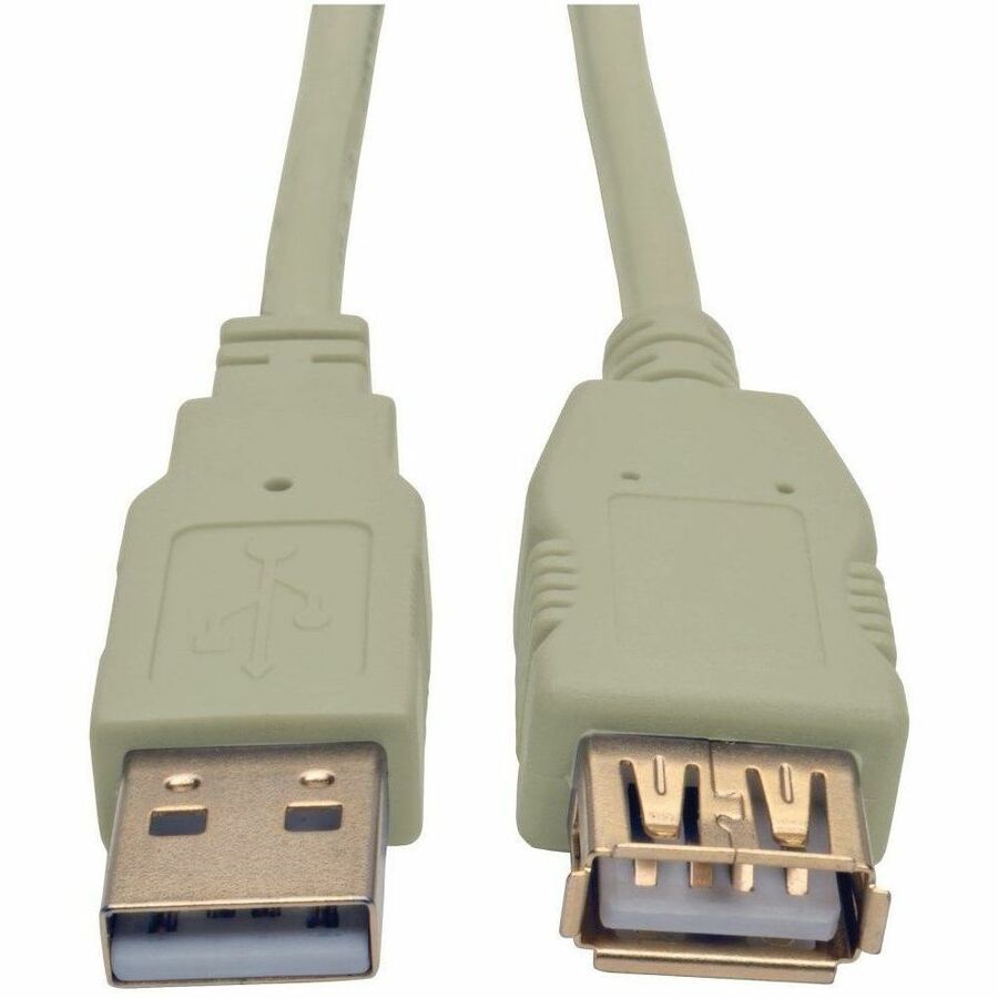 Tripp Lite 6ft USB 2.0 Hi-speed A/A Cable M/M 480 Mbps Beige, USB extension 6' - USB - 60 MB/s - Extension Cable - 5.91 ft - 1 x Type A Male USB - 1 x Type A Female USB - Gold-plated Contacts, Gold Pl...  - U024-006-BE - eCommerce Business Prime