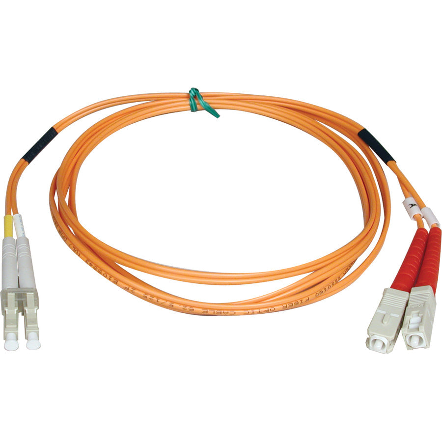 Tripp Lite 20M Duplex Multimode 50/125 Fiber Optic Patch Cable LC/SC 65' 65ft 20 Meter - LC - SC - 65.62ft - N516-20M - eCommerce Business Prime