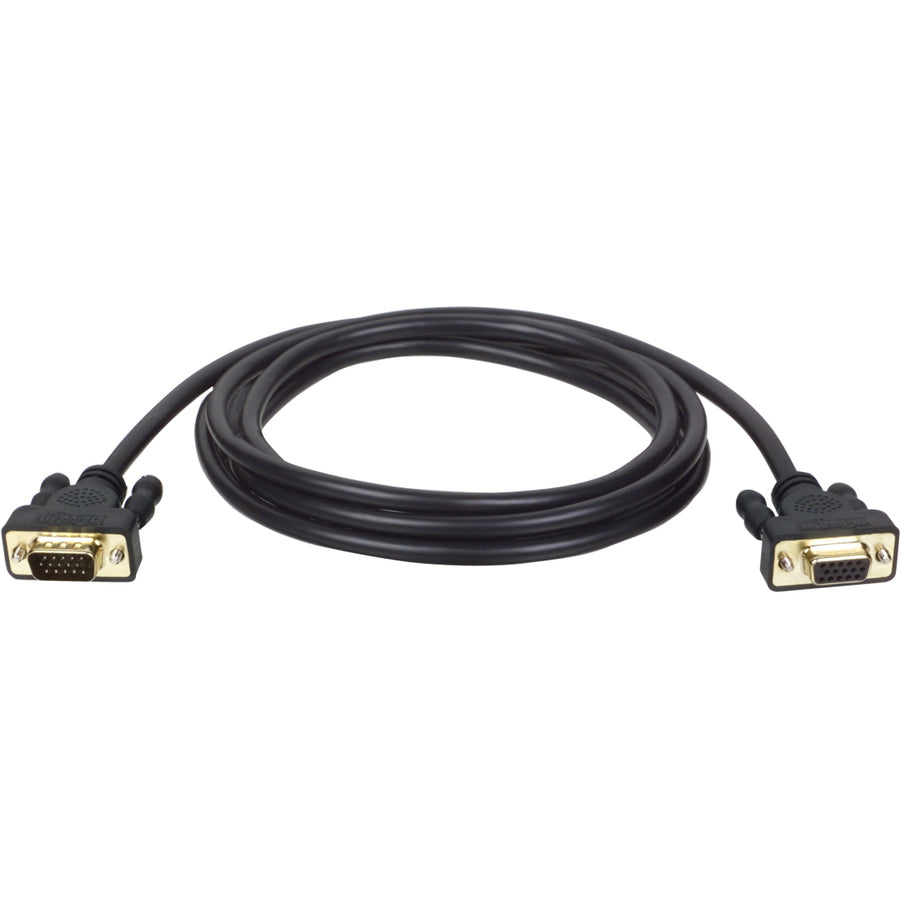 Tripp Lite 25ft VGA Monitor Extension Gold Cable Shielded HD15 M/F 25' - HD-15 Male - HD-15 Female - 25ft - P510-025 - eCommerce Business Prime