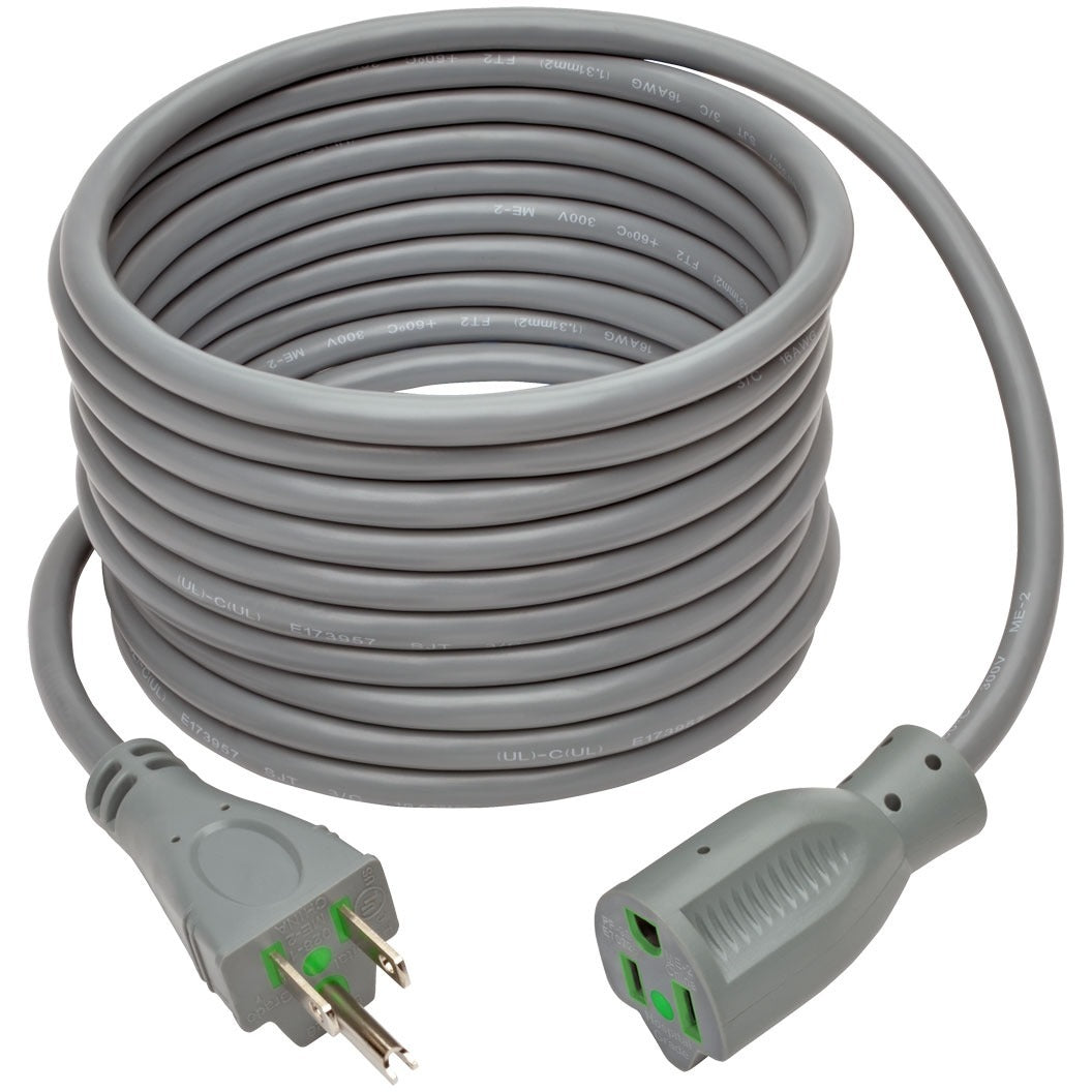 Tripp Lite Hospital Medical Power Extension Cord 5-15P 5-15R 13A Gray 15' - 125 V AC Voltage Rating - 13 A Current Rating - Gray - P022-015-GY-HG - eCommerce Business Prime
