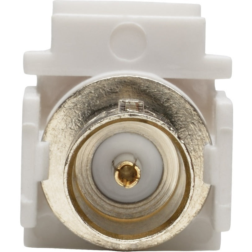 Tripp Lite BNC Keystone Panel Mount Coupler All-in-One Coaxial F/F 75 Ohms - 1 x BNC Female Audio/Video - 1 x BNC Female Audio/Video - Nickel Plated Connector - Gold Plated Contact - White - A230-001-KP - eCommerce Business Prime