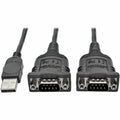 Tripp Lite 2-Port USB to DB9 Serial FTDI Adapter Cable with COM Retention (M/M), 6 ft - 6 ft DB-9/USB Data Transfer Cable for PDA, Notebook, Tablet, Modem, Digital Camera - First End: 1 x USB Type A -...  - U209-006-2 - eCommerce Business Prime
