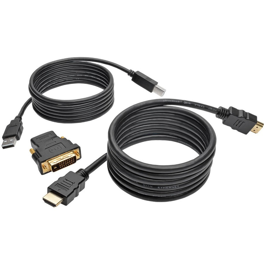 Tripp Lite 6ft HDMI DVI USB KVM Cable Kit USB A/B Keyboard Video Mouse 6' - P782-006-DH - eCommerce Business Prime