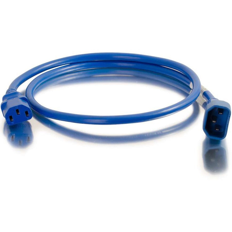 C2G Standard Power Cord - For PDU, Server, Switch - 250 V AC15 A - Blue - 6 ft Cord Length - 17552 - eCommerce Business Prime