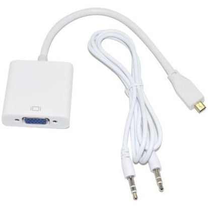 4XEM Micro HDMI To VGA Audio Adapter Cable - Micro HDMI/VGA A/V Cable for Notebook, Projector, Ultrabook, TV, Audio/Video Device, Monitor - First End: 1 x Micro HDMI Type D Digital Audio/Video - Male ...  - 4XMMHDMIVGAA - eCommerce Business Prime