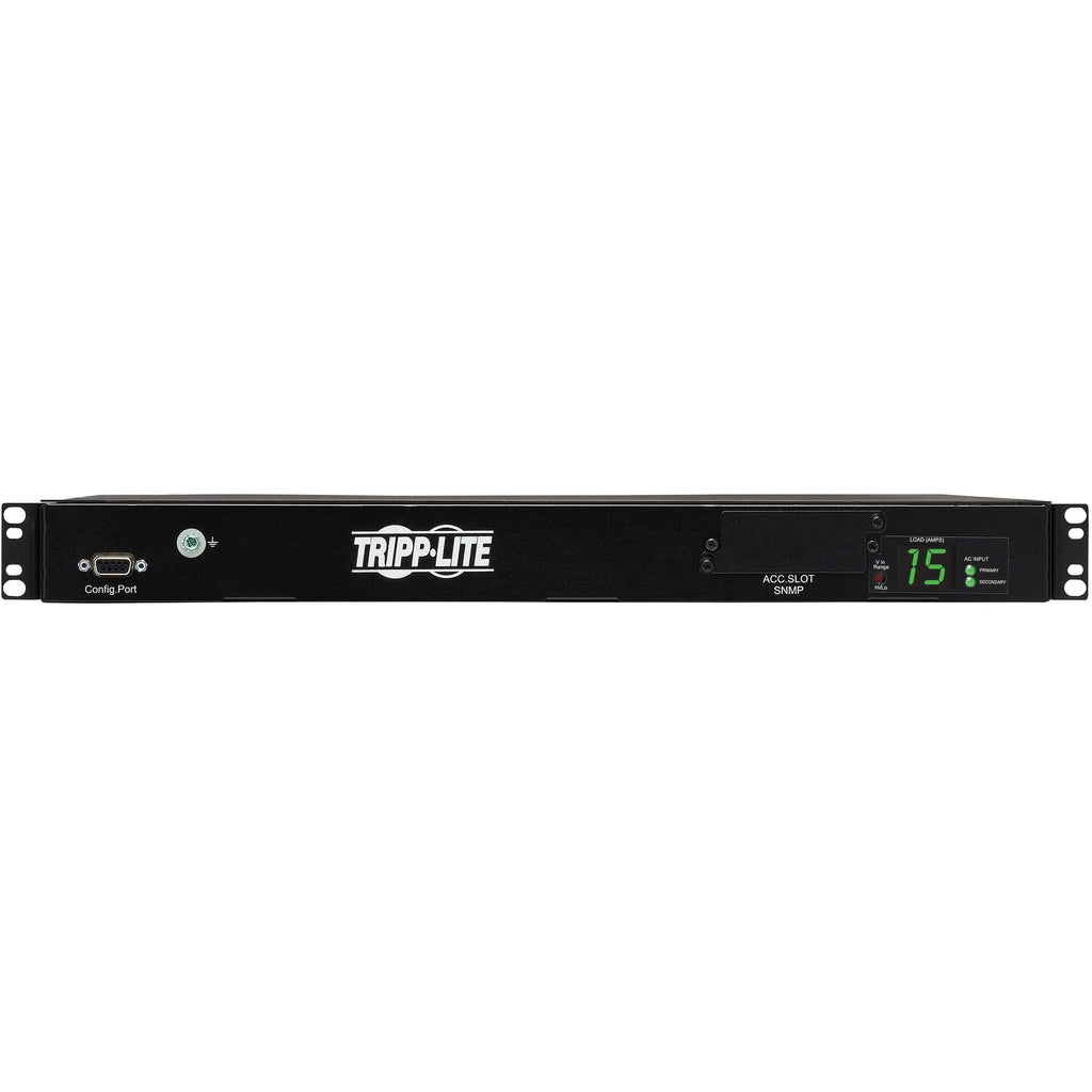 Tripp Lite PDU Metered ATS 2/2.4KW 200/240V 10 C13 2 C14 3.6M Cords 1URM - IEC 60320 C14 - 10 x IEC 60320 C13 - 200 V AC, 208 V AC, 220 V AC, 230 V AC, 240 V AC - 2.40 kVA - 1U/2U - Horizontal Rackmou...  - PDUMH15HVAT - eCommerce Business Prime