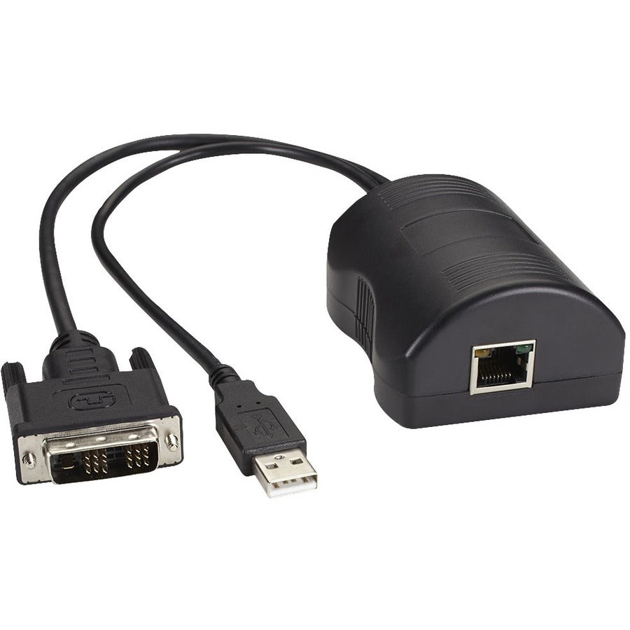 Black Box DCX Server Access Module - DVI + USB HID + Audio - 164 ft Range - 1920 x 1200 Maximum Video Resolution - 1 x Network (RJ-45) - 1 x USB - 1 x DVI - DCX3000-DVT - eCommerce Business Prime