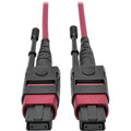 Tripp Lite 3M MTP MPO Multimode Patch Cable 12 Fiber 40/100Gb OM4 50/ 125 CMP - Fiber Optic for Network Device - 5 GB/s - Patch Cable - 9.84 ft - 1 x MTP/MPO Female Network - 1 x MTP/MPO Female Networ...  - N845-03M-12-MG