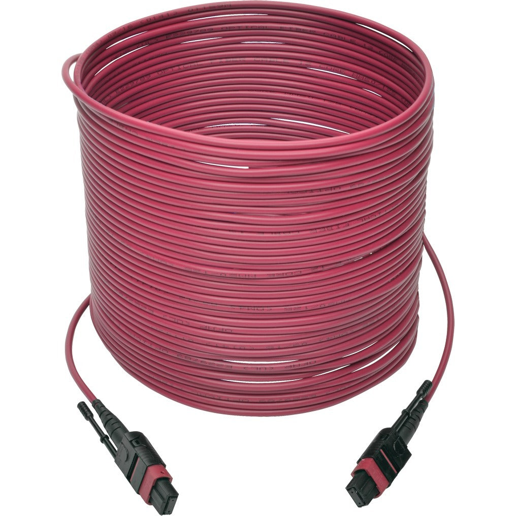 Tripp Lite 15M MTP MPO Multimode Patch Cable 12 Fiber 40/100Gb OM4 50/ 125 CMP - Fiber Optic for Network Device - 5 GB/s - Patch Cable - 49.21 ft - 1 x MTP/MPO Female Network - 1 x MTP/MPO Female Netw...  - N845-15M-12-MG - eCommerce Business Prime