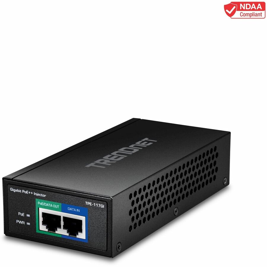 TRENDnet Gigabit Ultra PoE+ Injector, Supplies PoE (15.4W), PoE+(30W) Or Ultra PoE(60W), Network A PoE Device Up To 100m(328 ft), Supports IEEE 802.3af,802.at,Ultra PoE, Plug & Play, Black, TPE-117GI ...  - TPE-117GI - eCommerce Business Prime