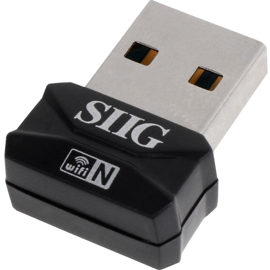 SIIG IEEE 802.11n Wi-Fi Adapter for Desktop Computer/Notebook - Mini USB - 150 Mbit/s - 2.40 GHz ISM - External - JU-WR0112-S2 - eCommerce Business Prime