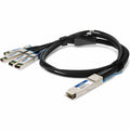 AddOn Arista Networks CAB-Q-4S-100G-3M Compatible TAA Compliant 100GBase-CU QSFP28 to 4xSFP28 Direct Attach Cable (Passive Twinax, 3m) - 100% compatible and guaranteed to work - CAB-Q-4S-100G-3M-AO - eCommerce Business Prime