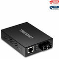 TRENDnet 1000Base-T to 1000Base-SX Multi-Mode SC Fiber Converter; Up to 550m (1800 ft.); 2 Gbps Switching Capacity; TFC-GMSC - 1000Base-T to 1000-SX - TFC-GMSC - eCommerce Business Prime