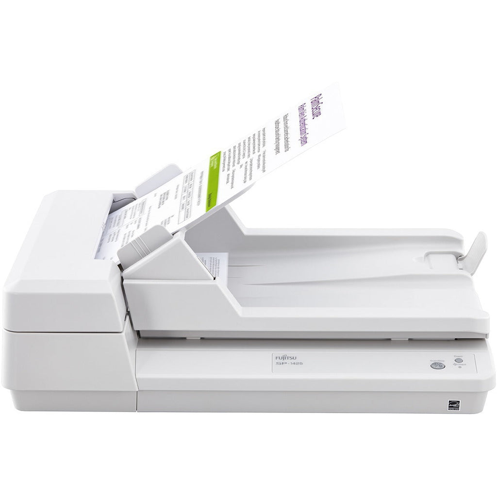Fujitsu SP-1425 Flatbed Scanner - 600 dpi Optical - 24-bit Color - 8-bit Grayscale - 25 ppm (Mono) - 25 ppm (Color) - Duplex Scanning - USB - PA03753-B005 - eCommerce Business Prime